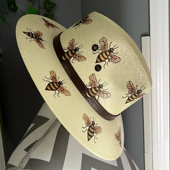carson hats | Accessories | Queen Bee Hand Painted Hat  display picture 1